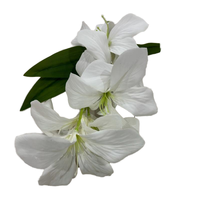 Buket Bunga Lily Sutra Buatan Tangan 3 Tangkai dari Golden Supplier, Bunga Realistis untuk Rumah, Natal, Wisuda