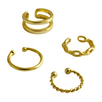 Boucles d'oreilles clipsables ICEBELA en argent sterling S925, double couche torsadée, style simple, pour filles