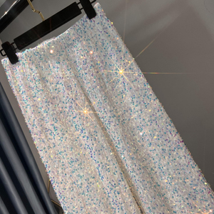 Tùy Chỉnh Mùa Thu Và Mùa Đông Mới Nhung Sequin Quần Chân Rộng Kéo Dài Quần Lau Mỏng Quần Sáng Bóng Quần Giản Dị Phụ Nữ - Product Image 4