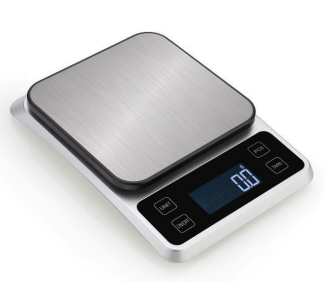 High Quality Stainless Steel Food Weight Scale Digital Electronic Kitchen Scale  1kg/0.1g  2kg/0.1g