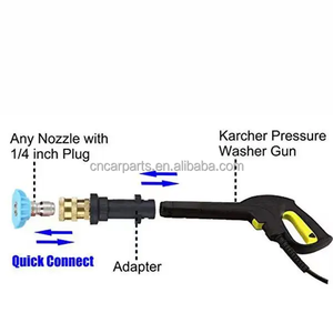 Pistolet à eau haute pression <span class=keywords><strong>pour</strong></span> lave-auto 1/4 connexion rapide PA canon à <span class=keywords><strong>mousse</strong></span> adaptateur de buses de couleur <span class=keywords><strong>pour</strong></span> <span class=keywords><strong>karcher</strong></span> série K - Product Image 2