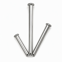 Goupille à fourche en acier inoxydable premium 304, goupilles à fente A2-70, tige lisse, fixation métrique