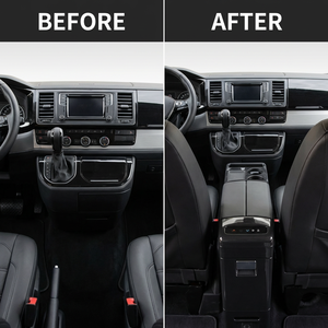 Reposabrazos Personalizado para Coche VW T5 T6 <span class=keywords><strong>Caravelle</strong></span> Multivan, Caja de Almacenamiento con Refrigerador Opcional, Consola Central Multiusos de Fácil Instalación - Product Image 4