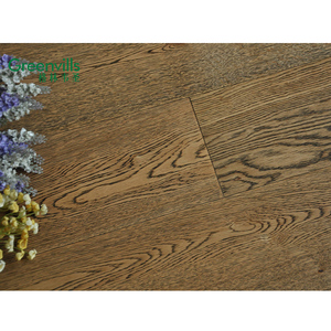 Suelo de madera de ingeniería de 3 capas teñido de color <span class=keywords><strong>Bosco</strong></span>, suministro de fábrica al por mayor, laca UV y cepillado - Product Image 1