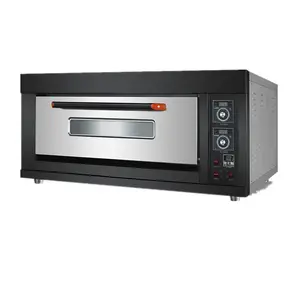 Injeksi 1 Dek 2 Nampan Pizza Steam Bakery Italia Deck Oven Listrik Harga Taiwan untuk Roti Di Malaysia Pemasok Komersial