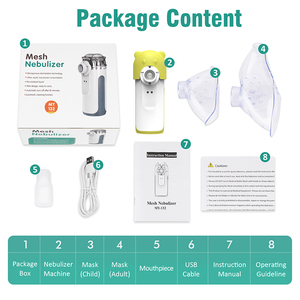 Nebulizador de Malla Médico con Certificación CE, Operado con Cable USB y 2 Pilas AA, Inhalador de Malla - Product Image 4