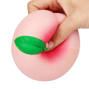 Pu Peach <b>Squishy</b> Toy 10cm Slow Rebound Fidget Stress Relief For Kids Unisex - Product Image 1