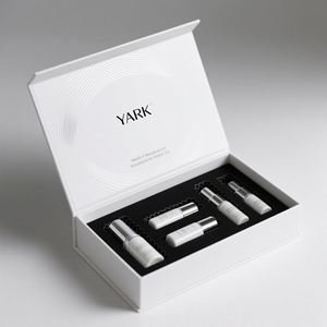 Boîte en papier magnétique haut de gamme sur mesure, pelliculage mat, carton rigide, emballage cadeau magnétique pour articles cosmétiques, vitamines et soins de la peau - Product Image 1