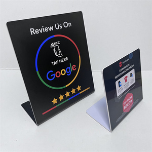 Smart Digital UID URL codiert 13,56 MHz Verschiedene Größen QR-Code Gedruckte Bewertung Nfc Display Table Stands Logo Benutzer definiert für Events - Product Image 3