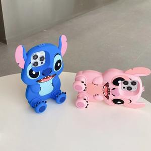 <span class=keywords><strong>Coque</strong></span> de téléphone en silicone 3D mignonne motif dessin animé <span class=keywords><strong>Stitch</strong></span> avec support intégré pour iPhone 11 12 13 14 15 16 Pro Max et <span class=keywords><strong>Samsung</strong></span> S25 Ultra S22U S23U S24 - Product Image 3