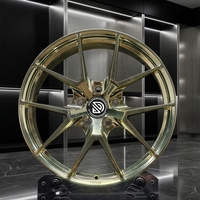Velg Aluminium Alloy GUDE Forged Custom Gold Deep Dish untuk Audi & Mercedes 17 18 19 20 21 22 Inci