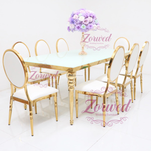 Chaises Royales de Mariage Louis XIX Dorées Brillantes pour Événements, Meubles de Luxe Personnalisés pour Hôtels et Mariages, Vente en Gros de Chine - Product Image 1