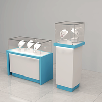 Vitrine de bijoux haut de gamme vitrine de magasin de bijoux en verre conception de comptoir de vitrine avec lumière LED pour les kiosques de bijoux de centre commercial