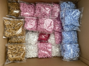 Bán buôn dụng cụ nối mi dạng nhẫn hình trái tim màu trắng hồng tím mới, không màu, không mùi - Product Image 6