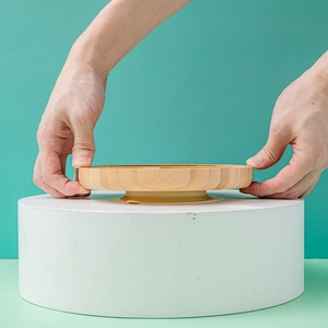 Ama zon Vaisselle populaire 6pcs <span class=keywords><strong>Bambou</strong></span> Set d'alimentation pour bébé <span class=keywords><strong>Assiette</strong></span> en <span class=keywords><strong>bambou</strong></span> pour bébé avec <span class=keywords><strong>ventouse</strong></span> en silicone et cuillère Set de sevrage - Product Image 6