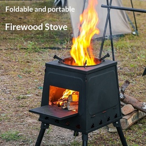 <span class=keywords><strong>Stufa</strong></span> Portatile da Campeggio Pieghevole <span class=keywords><strong>in</strong></span> Acciaio Inox a Legna per Viaggi all'Aperto e Riscaldamento Tenda - Product Image 1