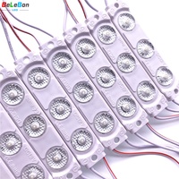 2024 nouveau type DC12V 2 lampes à deux leds 1 watt 175 degrés angle de vue prisme lentille 2835 SMD signalisation pur blanc froid led modules