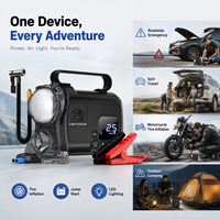 YUXU Pompe à air électrique pour voiture, gonfleur, alimentation de secours pour démarrage d'urgence, démarreur de batterie 2000A, courant de crête, sortie 100W