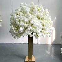 Boule de roses artificielles de 30/40/50/60/70 cm pour la décoration de mariage, boule de fleurs de cerisier pour l'arrangement de table et de porte-bougie