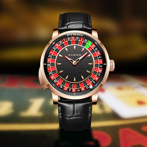 นาฬิกา <span class=keywords><strong>Jacob</strong></span> Luxury Crystal <span class=keywords><strong>Diamond</strong></span> สำหรับผู้ชาย แบรนด์ดัง ขายดี นาฬิกาไขลานแบบรูเล็ตคาสิโน ขนาด 22 มม. สายหนัง ประดับเพชร พร้อมจานหมุนสำหรับการพนัน - Product Image 5