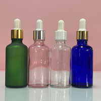 Flacon d'huile essentielle noir givré de 5 à 100 ml, flacon compte-gouttes en verre de 5 ml, flacon distributeur cosmétique de 30 ml