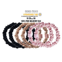 Populaire 1cm Mini élastique Satin tissu cheveux chouchous remise petits bandeaux noirs vente dans le monde Europe