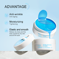 Collagène hydrolysé profondément hydrater et nourrir les patchs pour les yeux corée patch pour les yeux hyaluronique masque pour les yeux au collagène Anti-poches