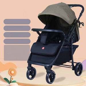 عربة أطفال محمولة قابلة للطي خفيفة الوزن من نوع STR43 ، قابلة للطي ولطيفة ، تغلق السيارة باليد وبنقرة واحدة ، حاملة أطفال مع مقعد - Product Image 5