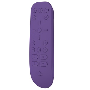 Coque de protection intégrale en caoutchouc violet PlayVital, protection en caoutchouc, coque en silicone souple pour la console de jeu PS5, télécommande - Product Image 3