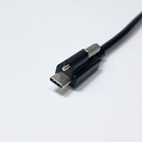 Pabrik Kustom Industri Ultra Pendek 90 °   Kabel OTG Tipe-C Elbow Full 9-Core Double Shield 5Gbps