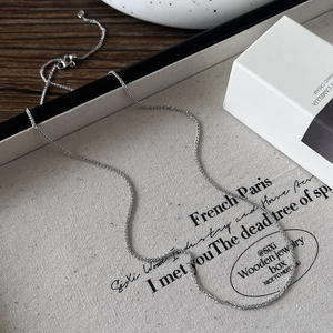 Collar de Plata de Ley S925, Gargantilla Fina de Lujo con Perla Ligera y Función Extraíble, Cadenas de Clavícula de Alta Gama para Mujer - Product Image 3