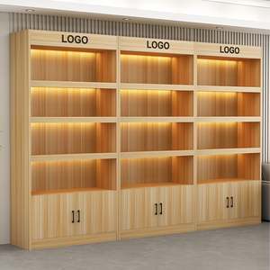 Vitrine moderne de luxe en bois et verre pour supermarché, boutique, centre commercial, salon, cuisine, appartement, bar à domicile - Product Image 1