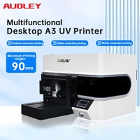 Impresora UV de Inyección de Tinta Multifuncional Automática 3 en 1 A3 AUDLEY con Posicionamiento Visual para Impresión con EPS I3200-U1(HD)