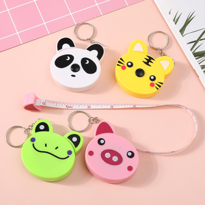 Porte-clés ruban à mesurer rétractable personnalisé QYS, 150 cm, motif animal de dessin animé, souple, cadeau promotionnel - Product Image 1