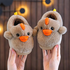 Women's Canvas Cotton Fluffy Cute Puppy-pattern Winter Warm Eco-friendly Slip-resistant Plastic-soled Plush Evergreen Outdoor - Product Image 3