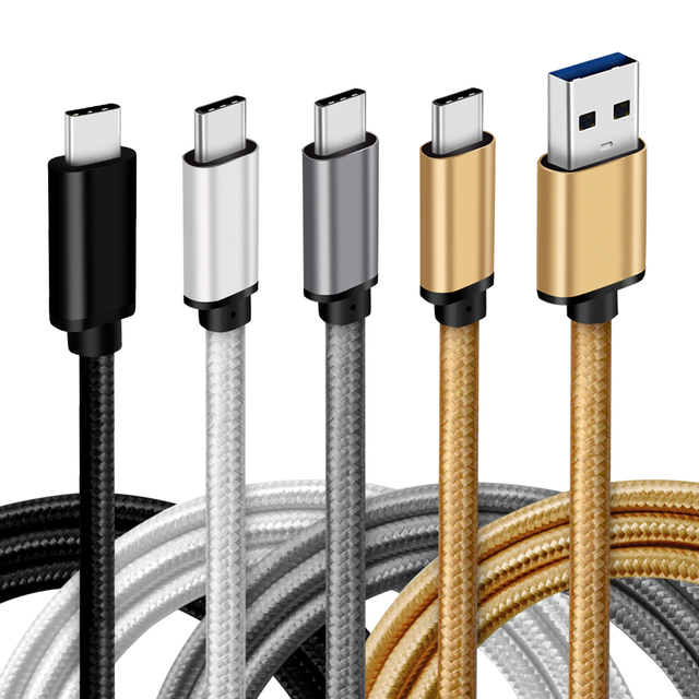 OEM Braided Nylon USB-A to Type-C Cable 3A PD Fast Charging 5Gbps Data Transfer for Computer