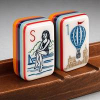 Jeu de Mahjong et de Poker Américain en Acrylique Personnalisé « Come with Me », 165 Pièces, Ensemble de Divertissement Moderne, Luxueux et Élégant pour Adultes