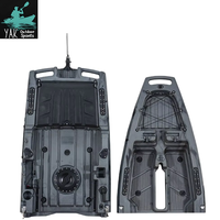 Kayak modulaire Yak Outdoors de 2,8 m, aileron amovible, propulsion par pédales, bateau de pêche, coque en HDPE, léger, capacité 1 personne