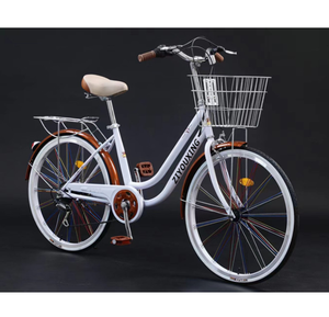 <span class=keywords><strong>Bicicleta</strong></span> Urbana de 26 Pulgadas para <span class=keywords><strong>Mujer</strong></span>, Venta al Por Mayor de Fábrica, <span class=keywords><strong>Bicicleta</strong></span> Urbana de Acero con Alto Contenido de Carbono, <span class=keywords><strong>Bicicleta</strong></span> Clásica <span class=keywords><strong>Vintage</strong></span> con Cesta - Product Image 3