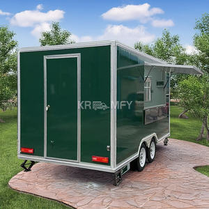 Carros de Comida, Carro de Helados, Quiosco, Camión Móvil de Té de Burbujas, Contenedor de Envío, Remolque Cuadrado de Comida - Product Image 1