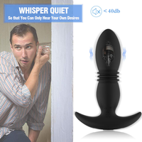 Großhandel Silikon Analplug Erwachsenen-Sexspielzeug Elektrischer Schock Vibrations-Analstimulator Massage-Spielzeug