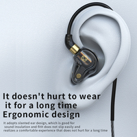 Écouteurs filaires intra-auriculaires de haute qualité avec microphone 3,5 mm Type-C pour musique, appels et sport, Quad Core