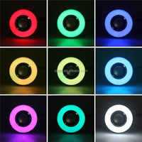 Ampoule LED RGB 12W E27 avec haut-parleur Bluetooth et télécommande, changement de couleur pour chambre et fêtes