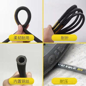 สายไฮดรอลิกแรงดันสูงถักด้วยลวดเหล็ก Shuangxing ขนาด 6x16 มม. 30Mpa สำหรับใช้งานในอุตสาหกรรม - Product Image 4