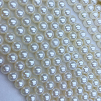 Perles de culture d'eau douce naturelles 6A blanches/roses/violettes, en vrac, rondes, pour la vente en gros