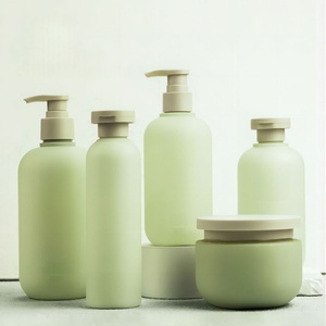 Custom Logo Soft Touch HDPE <strong>Plastic</strong> <strong>Squeeze</strong> <strong>Bottles</strong> 300ml 500ml Flip Cap for Lotion Shampoo Body Wash Hair Care Skincare Set - Product Image 4