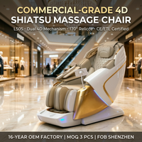 Silla de Masaje YiJie 4D y Dual 4D Core Quantum Air Zero Gravity, Masaje Corporal Completo con Aire para Uso Comercial en Centros Comerciales y en el Hogar