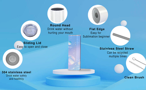 Gobelets de 20oz Vente en gros en vrac Gobelet de sublimation Gobelet isolé en acier inoxydable Produits de sublimation - Product Image 6