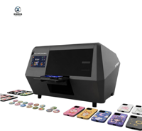 Imprimante Cloud à Contrôle Tactile Intelligent pour la Fabrication de Coques de Téléphone, Lecture de Code QR Sans Fil, Impression à l'Encre Blanche 2880 DPI, Alimentation Automatique en Encre
