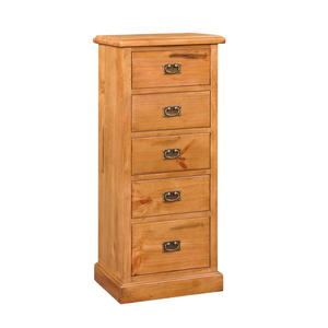 Muebles de Dormitorio Modernos de Pino con Altura Ajustable, MOQ Bajo, QUEENSLAND, Cómodas Altas de 5 Cajones, Diseño Personalizado de Nueva Zelanda - Product Image 2